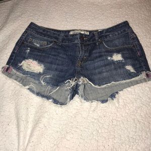 PINK denim shorts